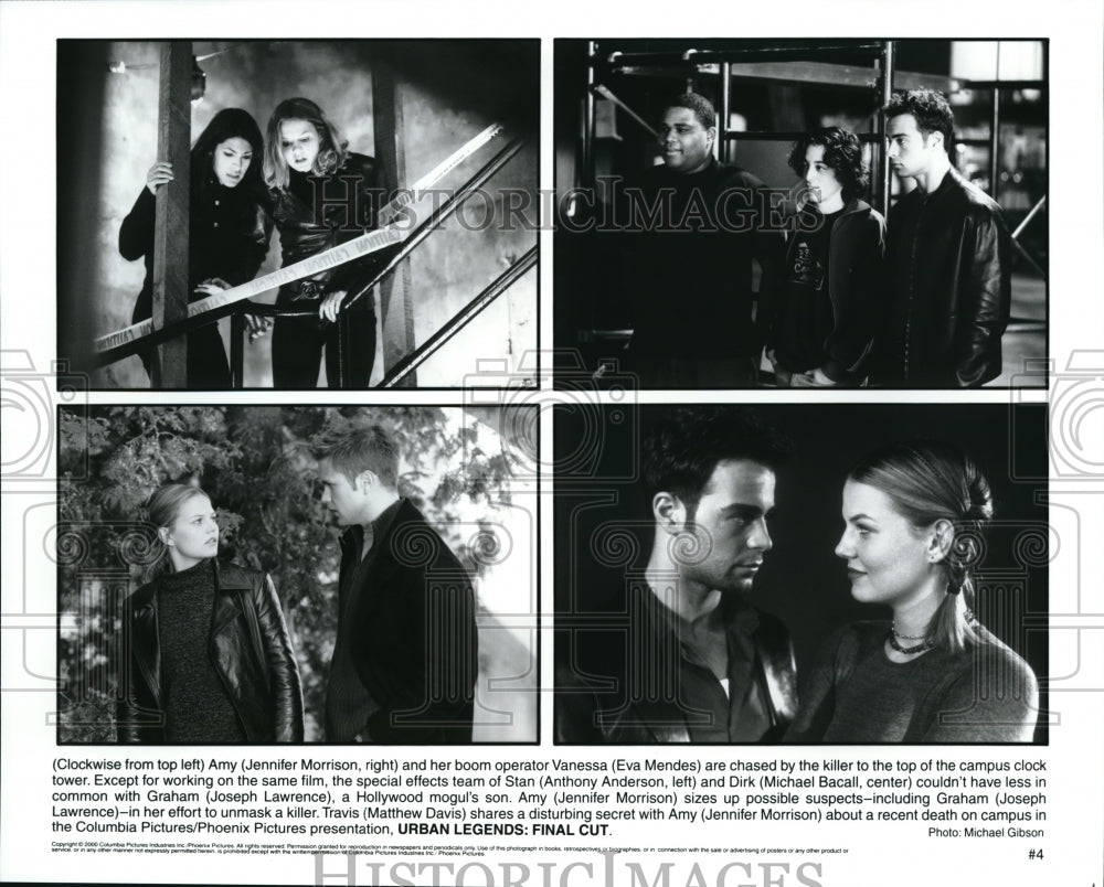 2000 Press Photo Joseph Lawrence &amp; Eva Mendez in Urban Legends: Final Cut - Historic Images