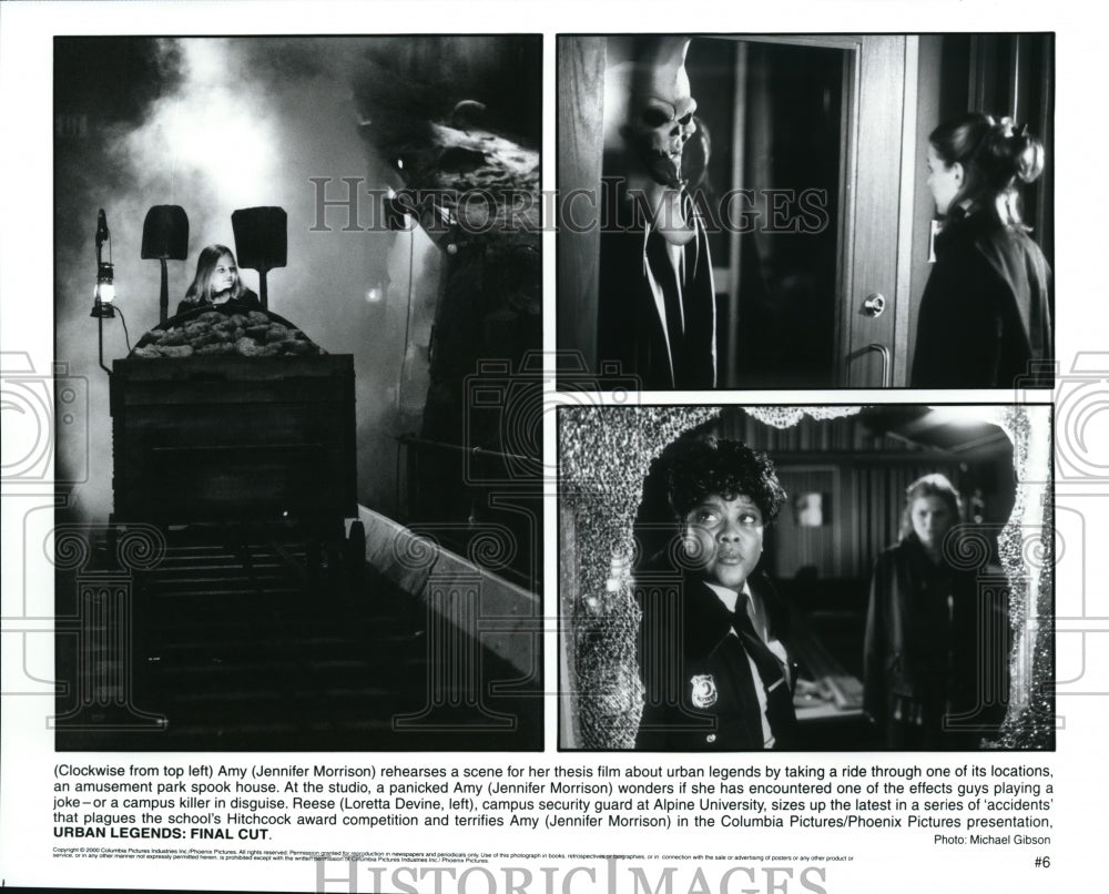 2000 Press Photo Jennifer Morrison &amp; Loretta Devine in Urban Legends: Final Cut - Historic Images