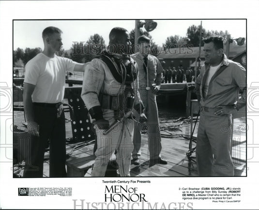 2000 Press Photo Cuba Gooding Jr. Robert De Niro star in Men of Honor - Historic Images