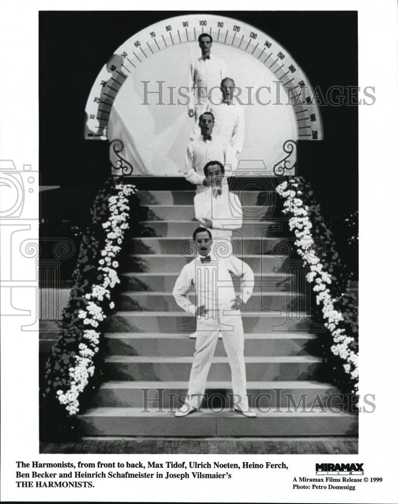 Press Photo Miramax presents The Harmonists with Max Tidof, Ulrich Noeten, and- Historic Images