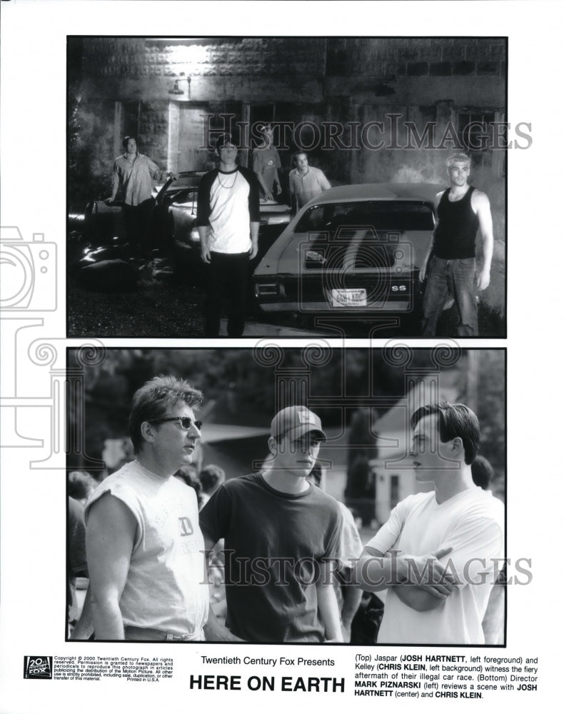 2000, Josh Hartnett, Chris Klein, Mark Piznarski in Here On Earth - Historic Images