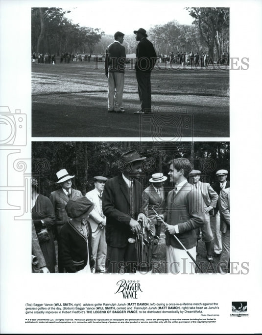 Press Photo DreamWorks presents The Legend Of Bagger Vance with Matt Damon and - Historic Images