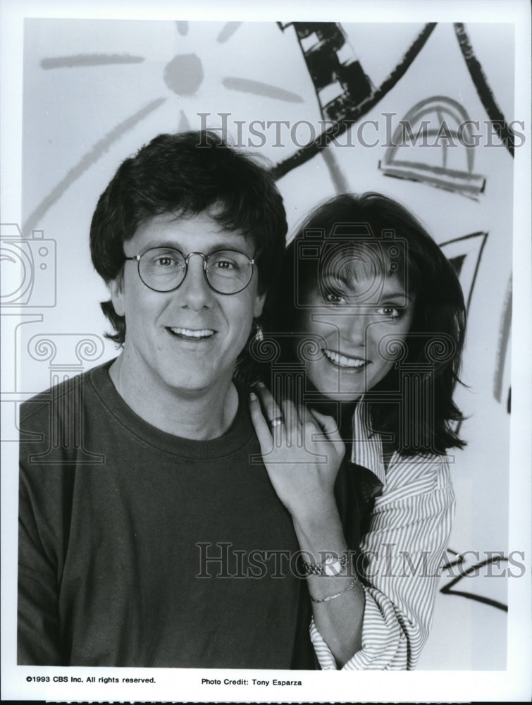 1993 Press Photo Harry Anderson Delane Matthews star in Dave&#39;s World - cvp39381 - Historic Images