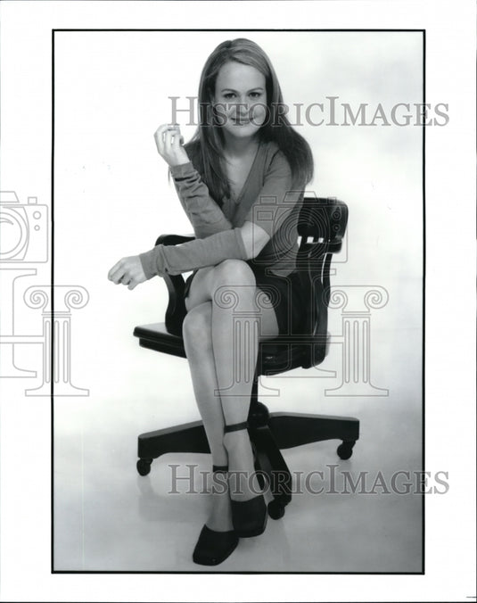 Undated Press Photo Emily Rutherford stars as Stacey in Work with Me - cvp39480- Historic Images