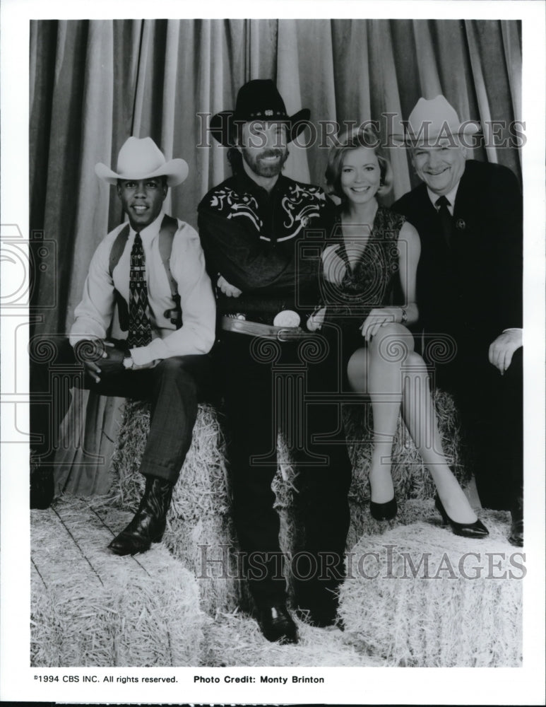 1993, Chuck Norris and Sheree J. Wilson in Walker Texas Ranger - Historic Images