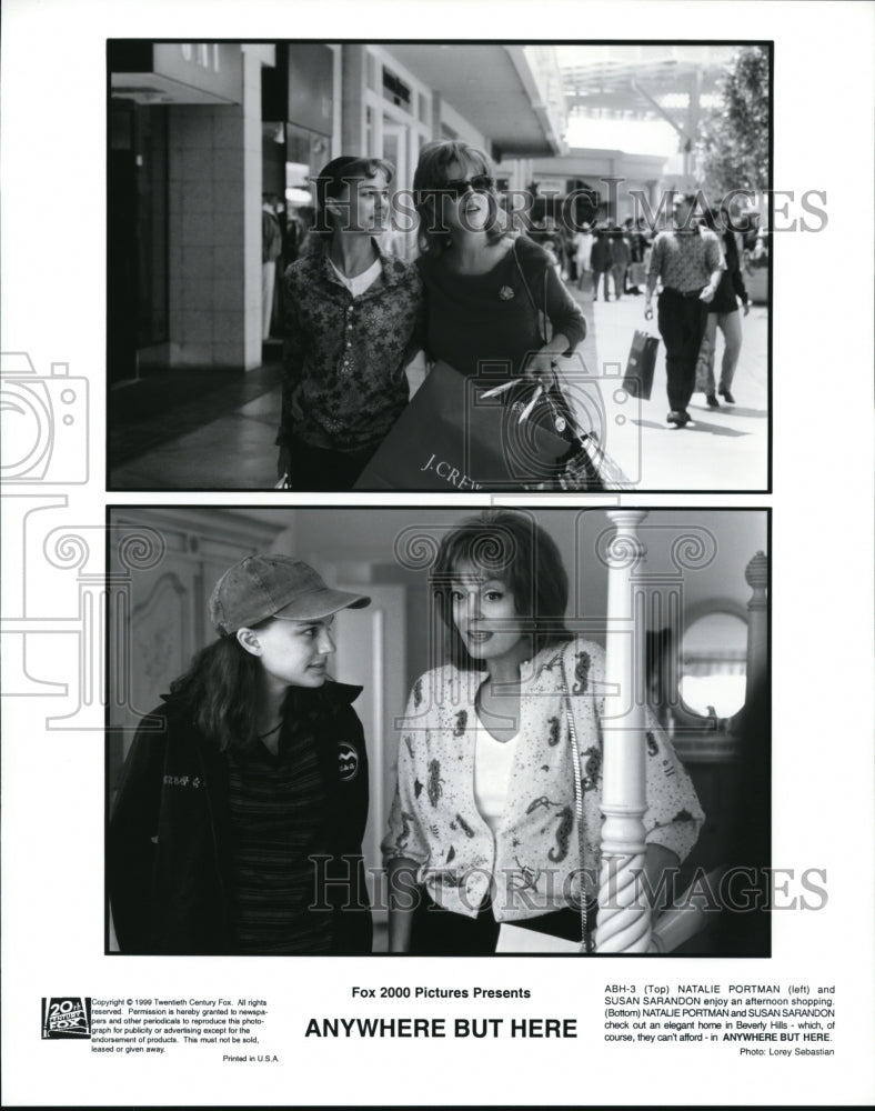 1999 Press Photo Anywhere But Here Susan Sarandon Natalie Portman - cvp39516-Historic Images