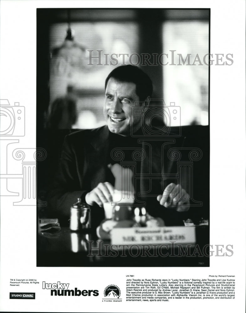 2000 Press Photo John Travolta in Lucky Numbers - cvp39580 - Historic Images