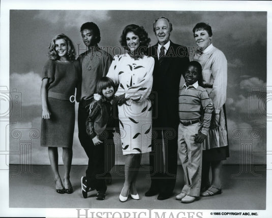 1985 Press Photo Dana Plato Todd Bridges Danny Cooksey and Mary Ann Mobley - Historic Images
