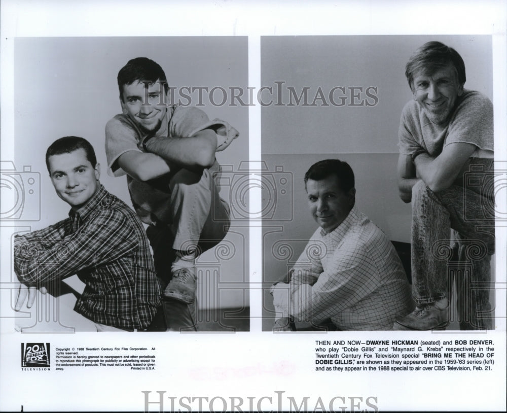 1988 Press Photo Dwayne Hickman "Bring Me The Head of Dobie Gillis" - Historic Images