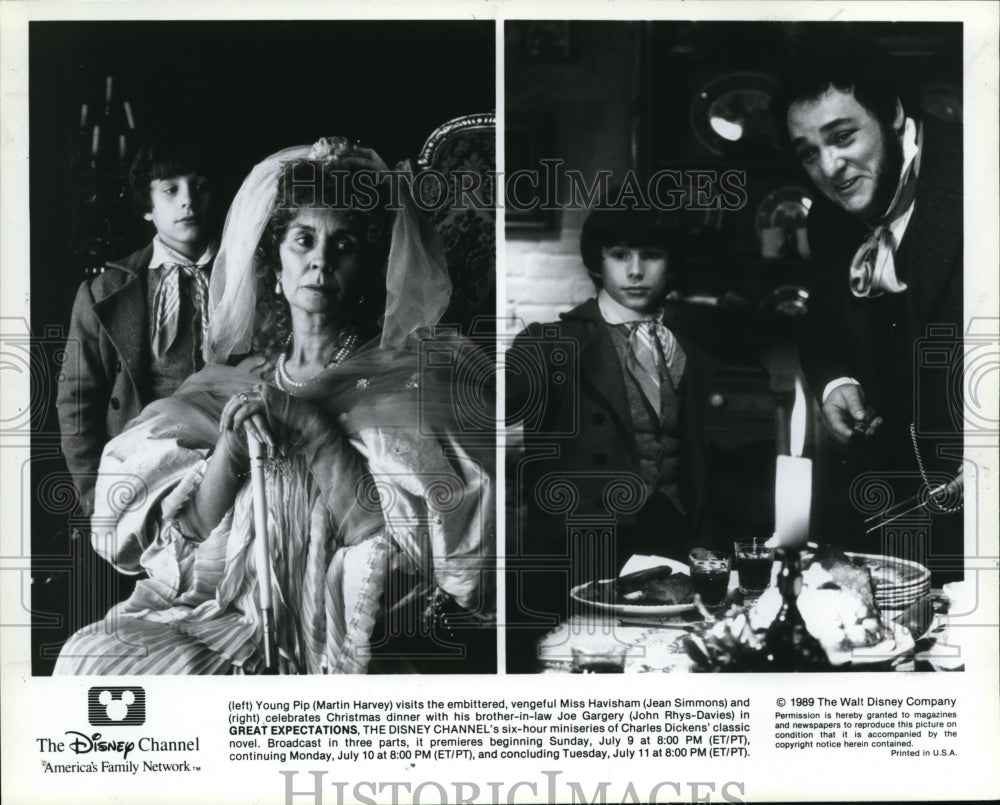 1989 Martin Harvey Jean Simmons John Rhys Davies "Great Expectations - Historic Images