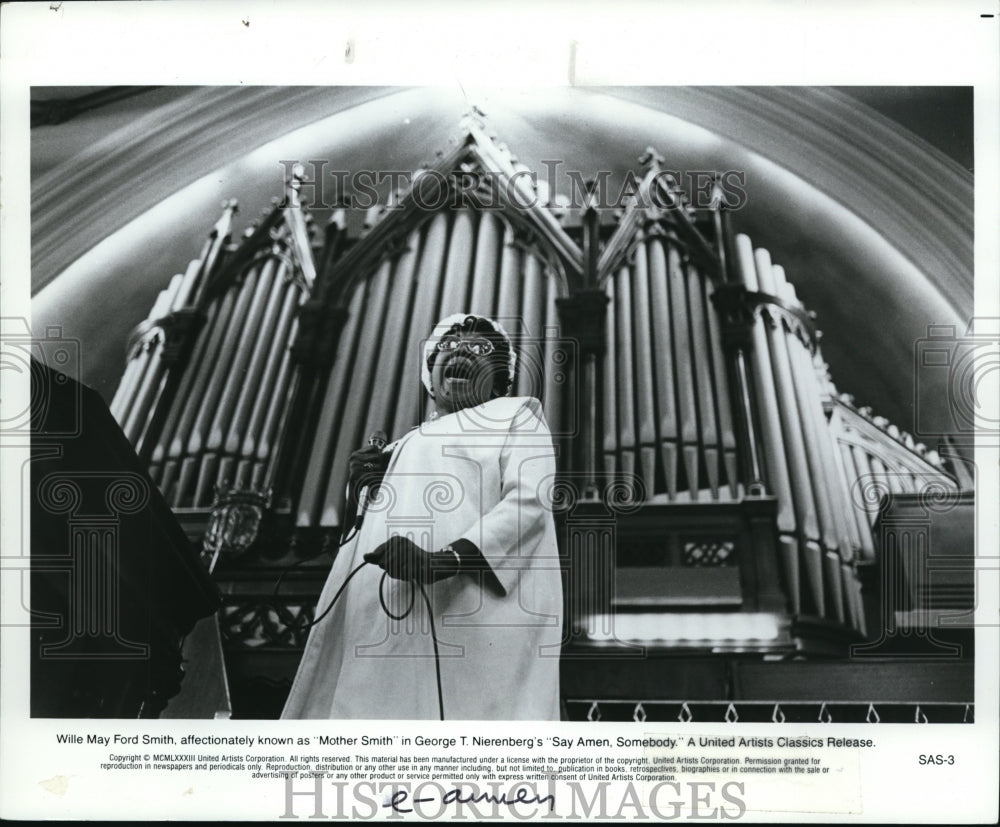 1983 Press Photo United Artists presents Willie May Ford Smith in Say Amen, - Historic Images