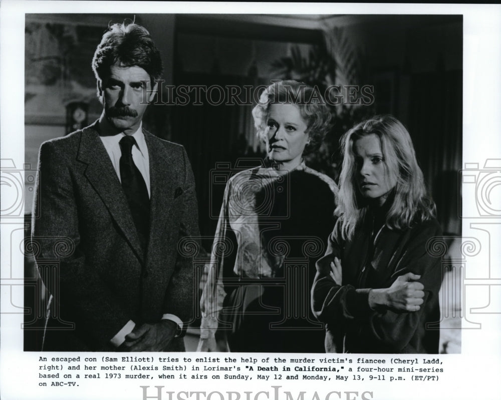 1985 Sam Elliott & Cheryl Ladd in A Death in California  - Historic Images