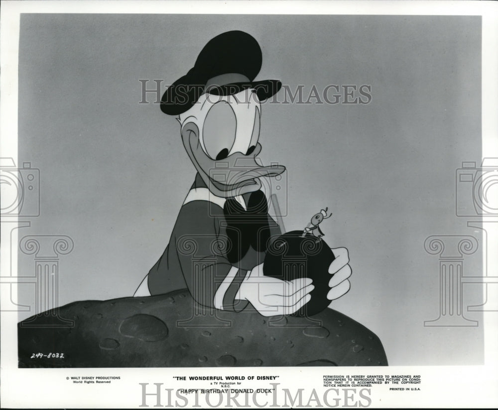 Press Photo Happy Birthday Donald Duck - Historic Images