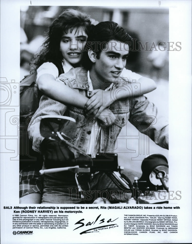 1988 Press Photo Magali Alvarado, Rodney Harvey in Salsa - cvp40078- Historic Images