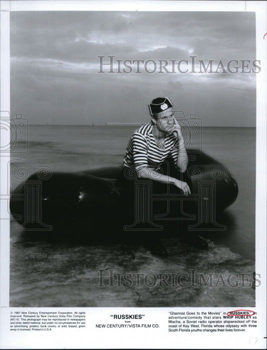 1987 Press Photo Whip Ruubley as Mischa in Russkies - Historic Images