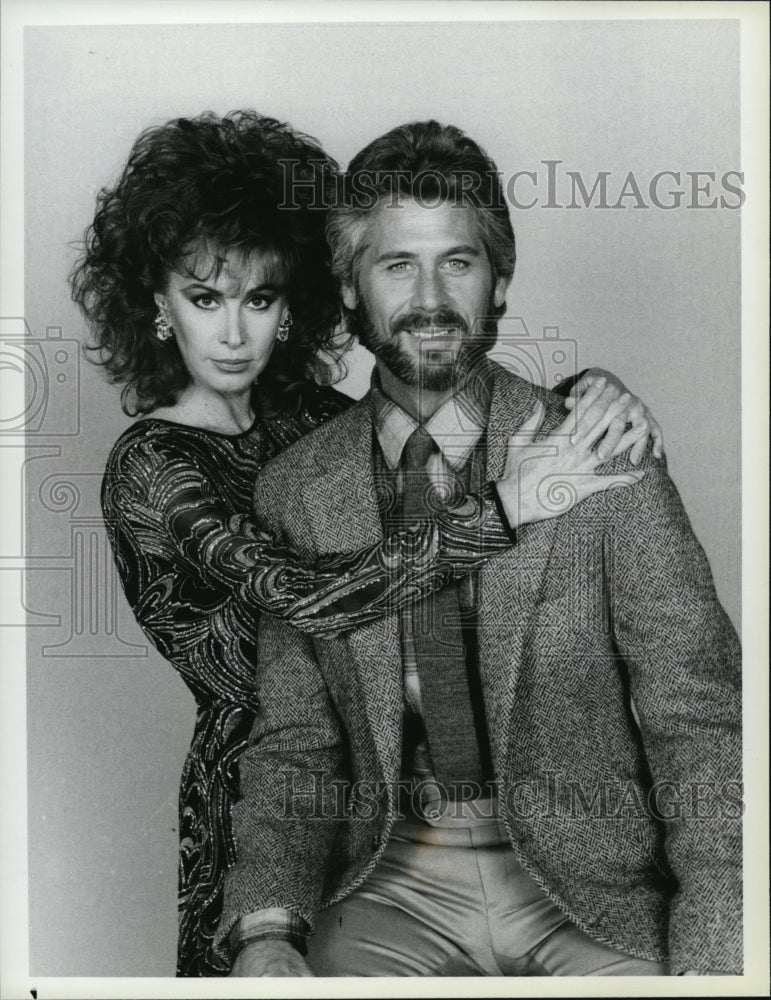 1985 Press Photo Stefanie Powers and Barry Bostwick in Deceptions - cvp40091- Historic Images