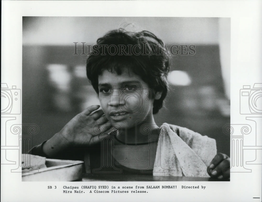 1989 Press Photo Shafiq Syed in Salaam Bombay! - Historic Images
