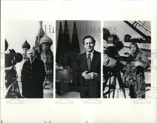1981 Walter Cronkite Bob Schieffer Richard Threlkeld  - Historic Images