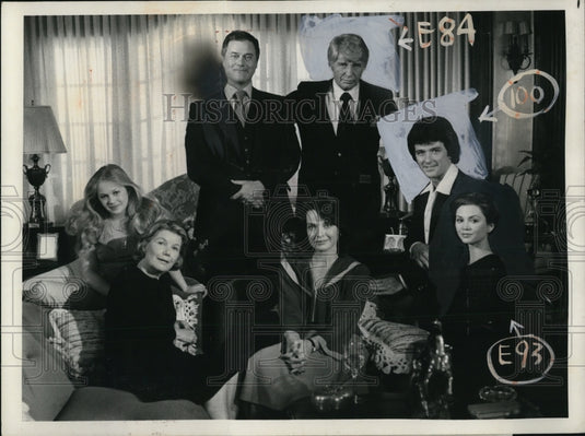 1978 Larry Hagman, Jim Davis, Patrick Duffy, Arlene Tilton in Dallas - Historic Images