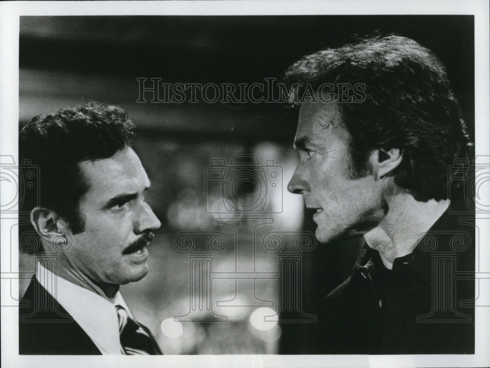 1980 Press Photo  Clint Eastwood & Bradford Dilman in The Enforcer - Historic Images