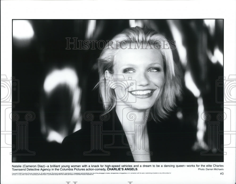 2000 Press Photo Cameron Diaz in &quot;Charlie&#39;s Angels&quot; - cvp40547-Historic Images