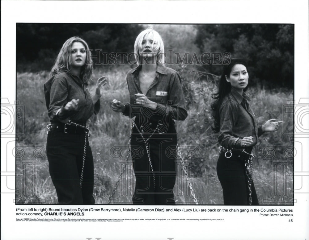2000, Drew Barrymore Cameron Diaz Lucy Lui "Charlie's Angels" - Historic Images