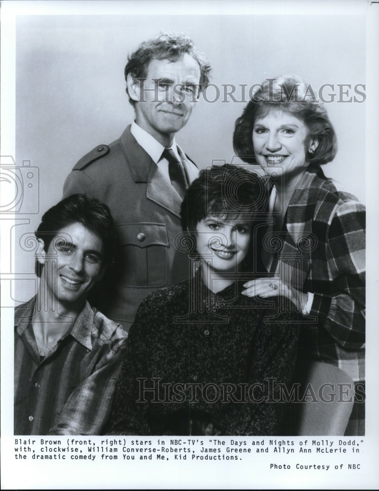 1987 Press Photo Blair Brown James Greene on The Days and Nights of Molly Dodd - Historic Images