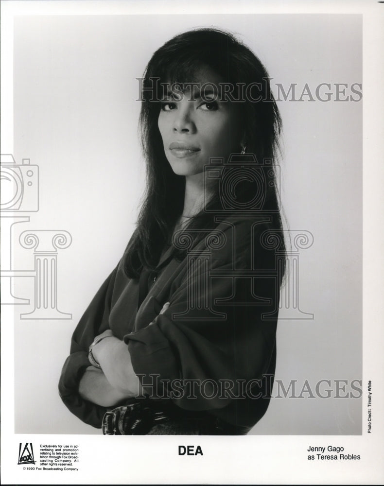 1990 Press Photo Jenny Gago stars as Teresa Robles in DEA - cvp40694 - Historic Images