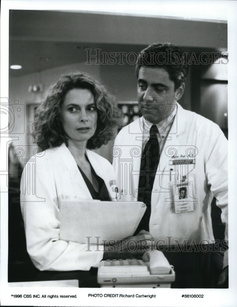 1996, Kathryn Harrold Adam Arkin star in Chicago Hope TV show - Historic Images