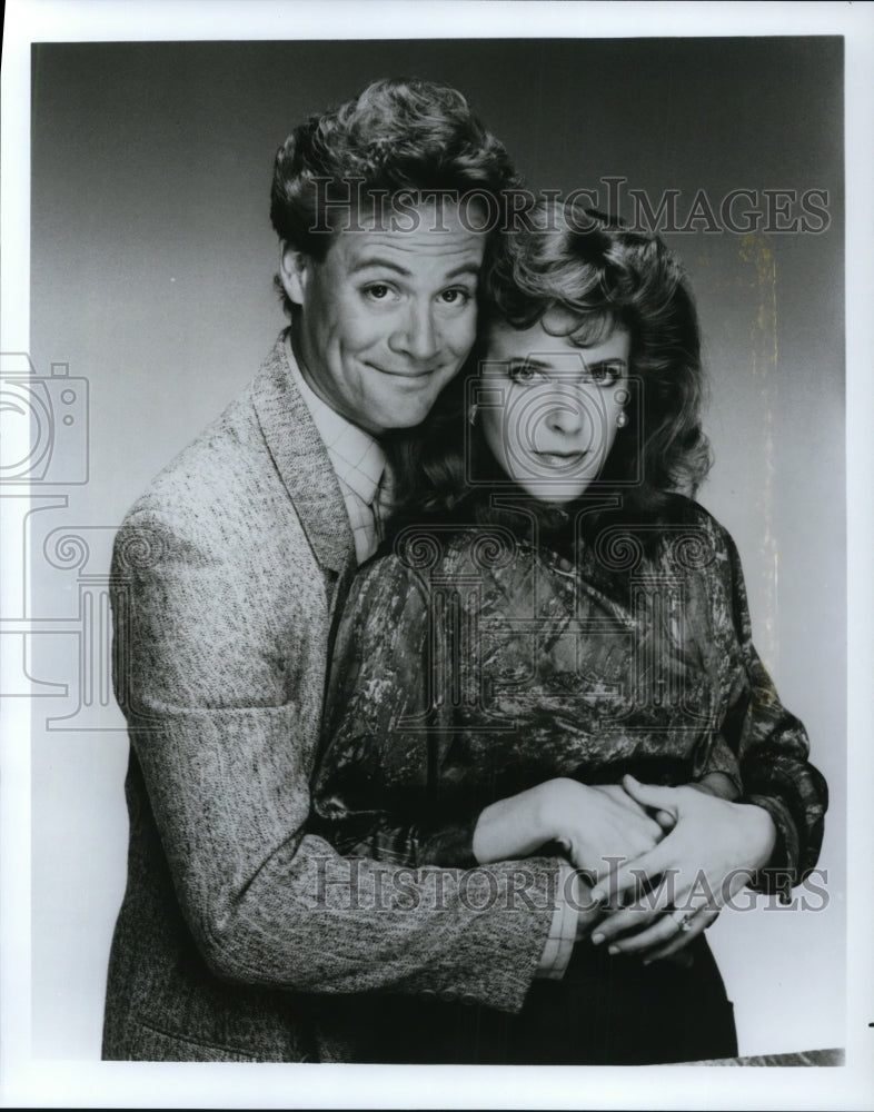 Undated Press Photo Chris Lemmon and Alison LaPlaca star in Duet TV show- Historic Images