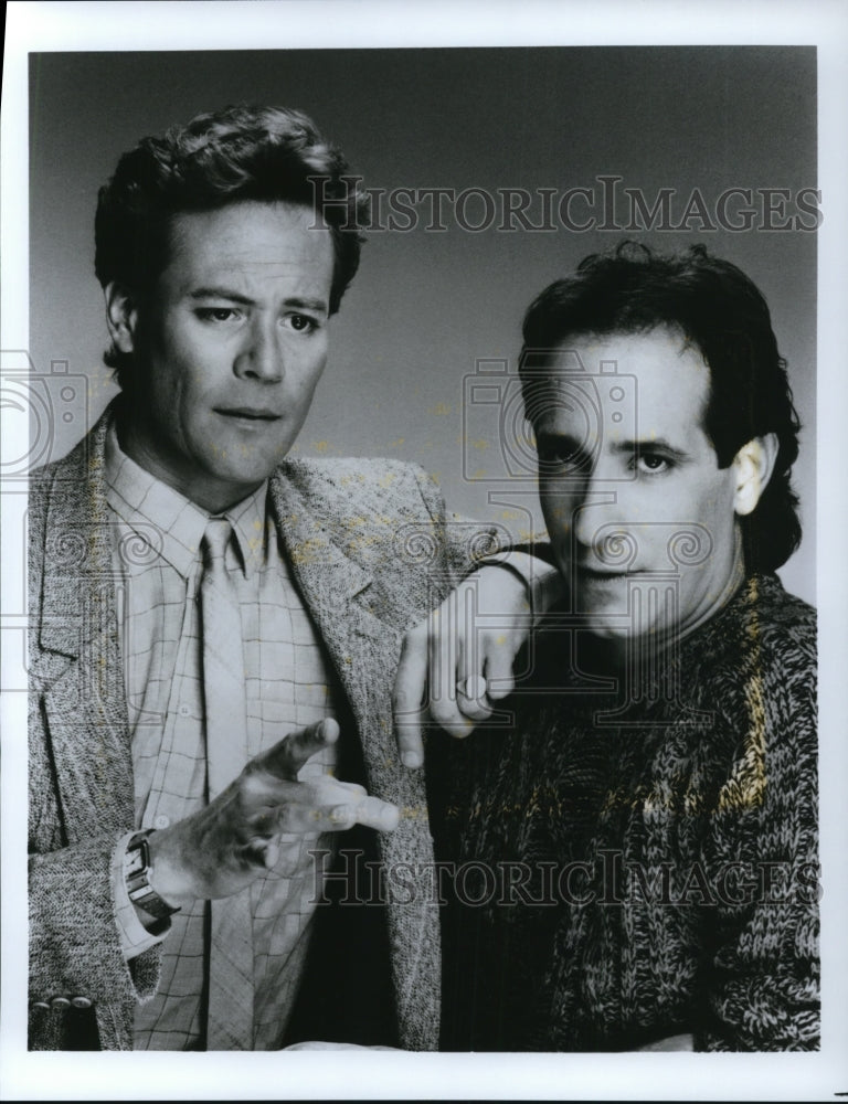 Undated Press Photo Chris Lemmon and Matthew Laurance star in Duet TV show - Historic Images