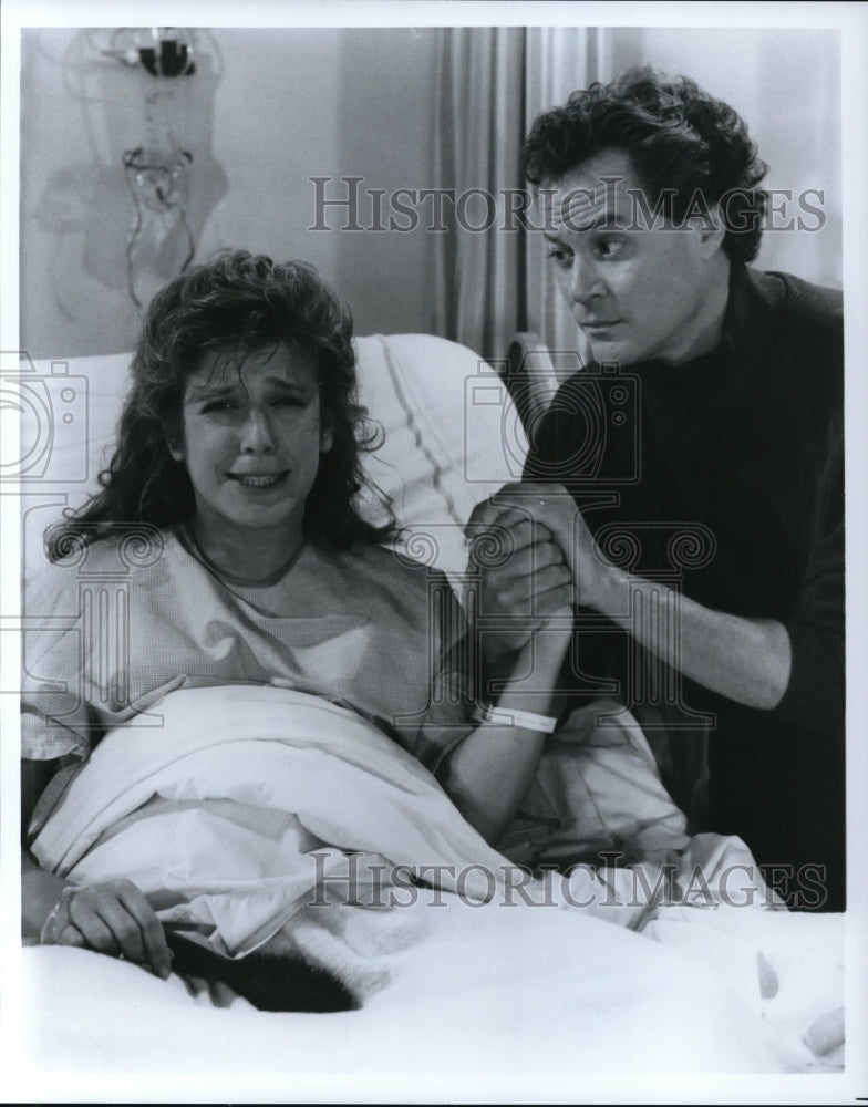 Undated Press Photo Alison LaPlaca and Chris Lemmon star in Duet TV show - Historic Images