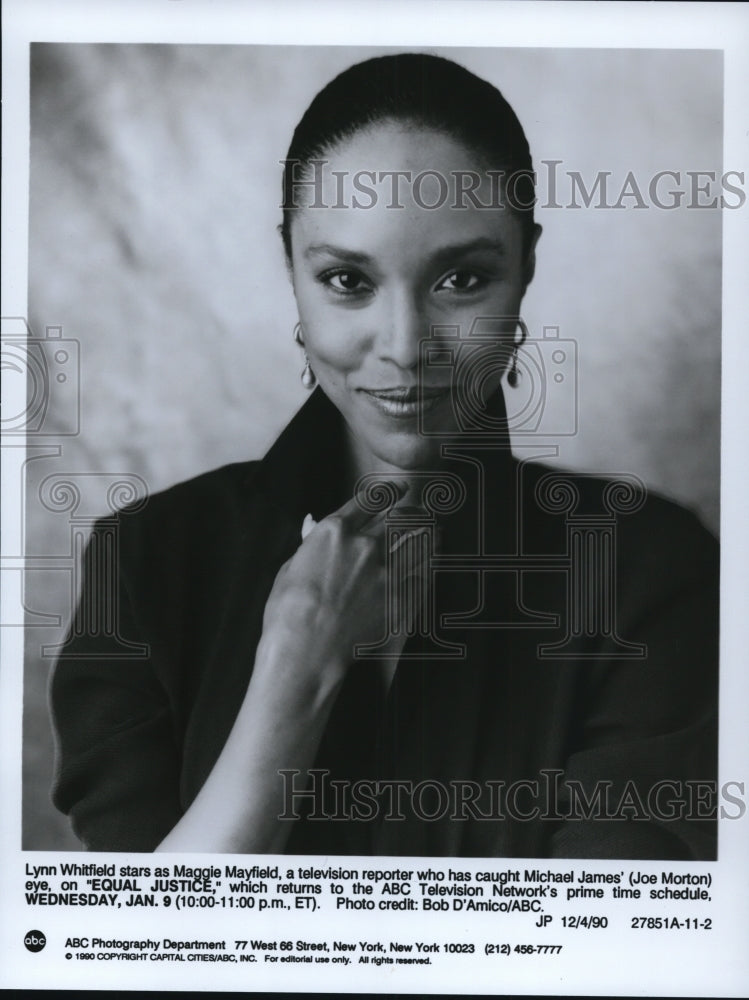 1990, Lynn Whitfield stars as Maggie Mayfield in Equal Justice - Historic Images