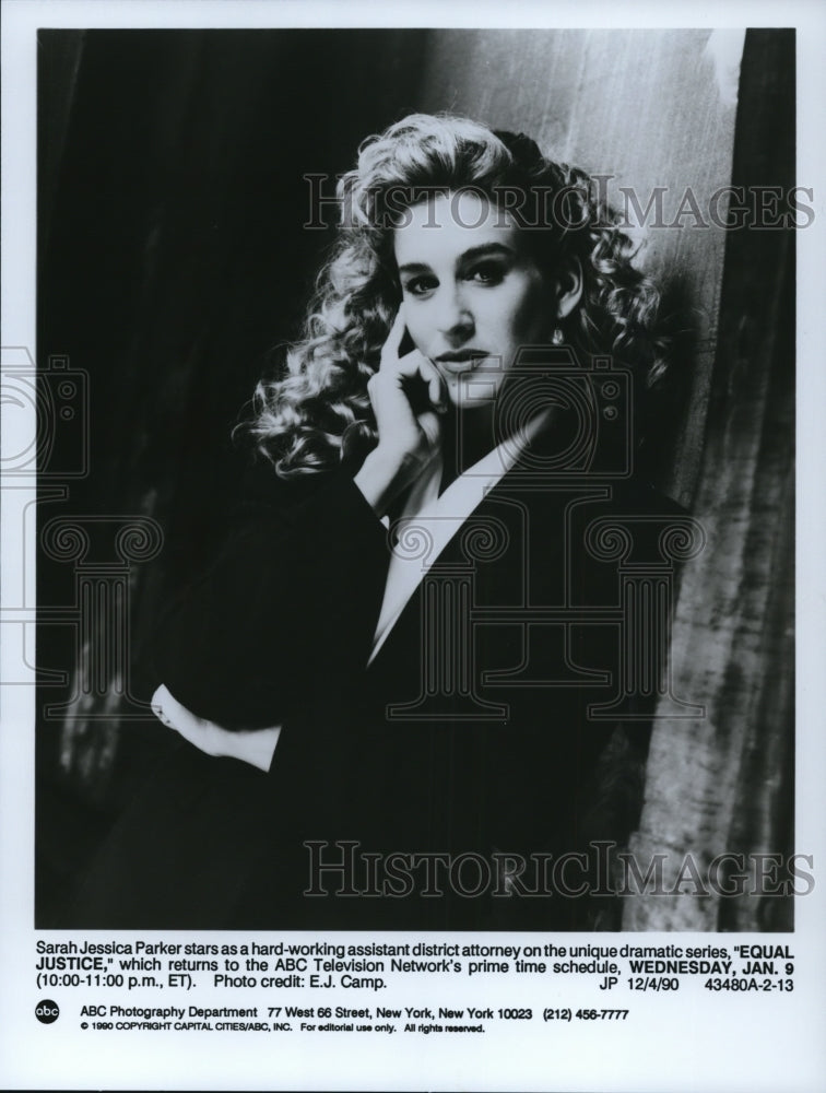 1990 Press Photo Sarah Jessica Parker stars in Equal Justice TV show - cvp40808-Historic Images