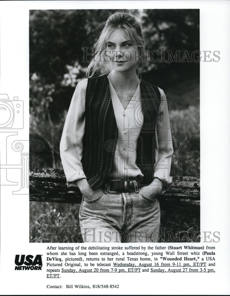 Undated Press Photo Movie Wounded Heart - Historic Images