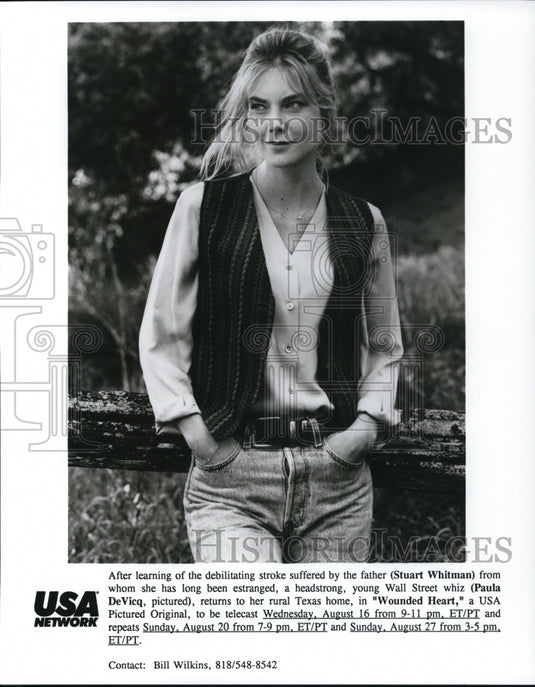 Undated Press Photo Movie Wounded Heart - Historic Images