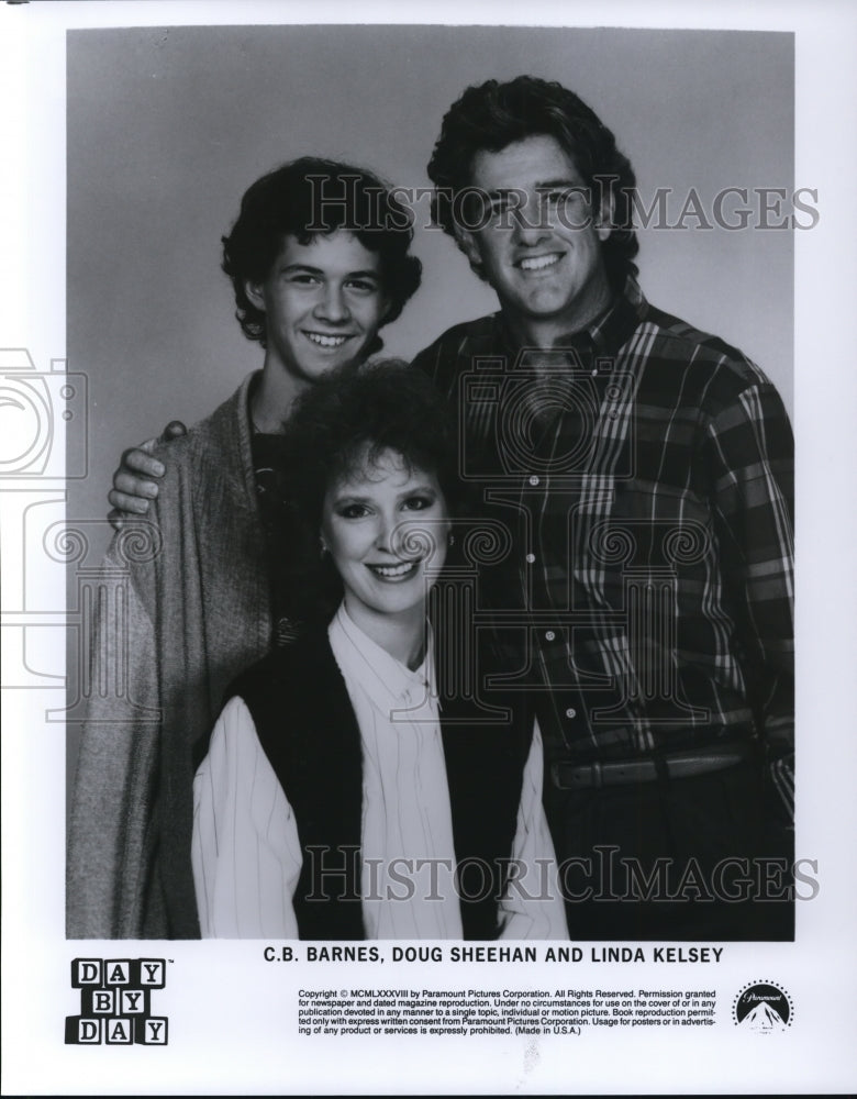 Undated Press Photo C.B. Barnes Doug Sheehan and Lina Kelsey in Day by Day- Historic Images