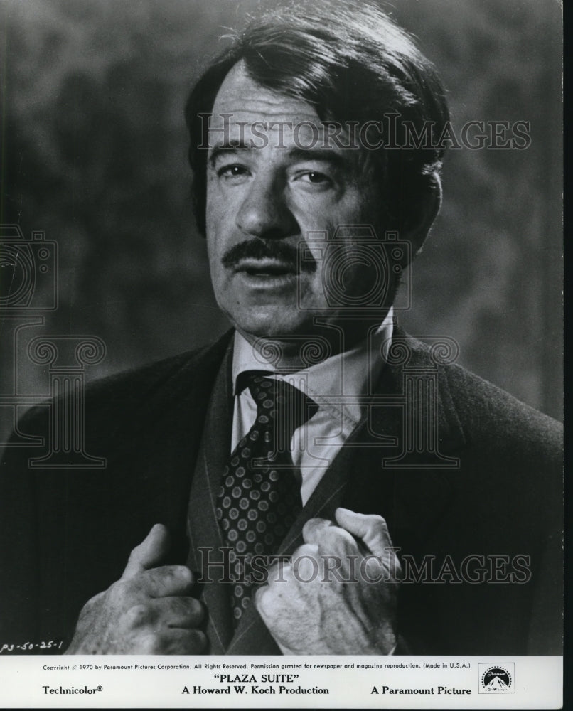 1978 Press Photo Walter Matthau stars in Plaza Suite movie film - Historic Images