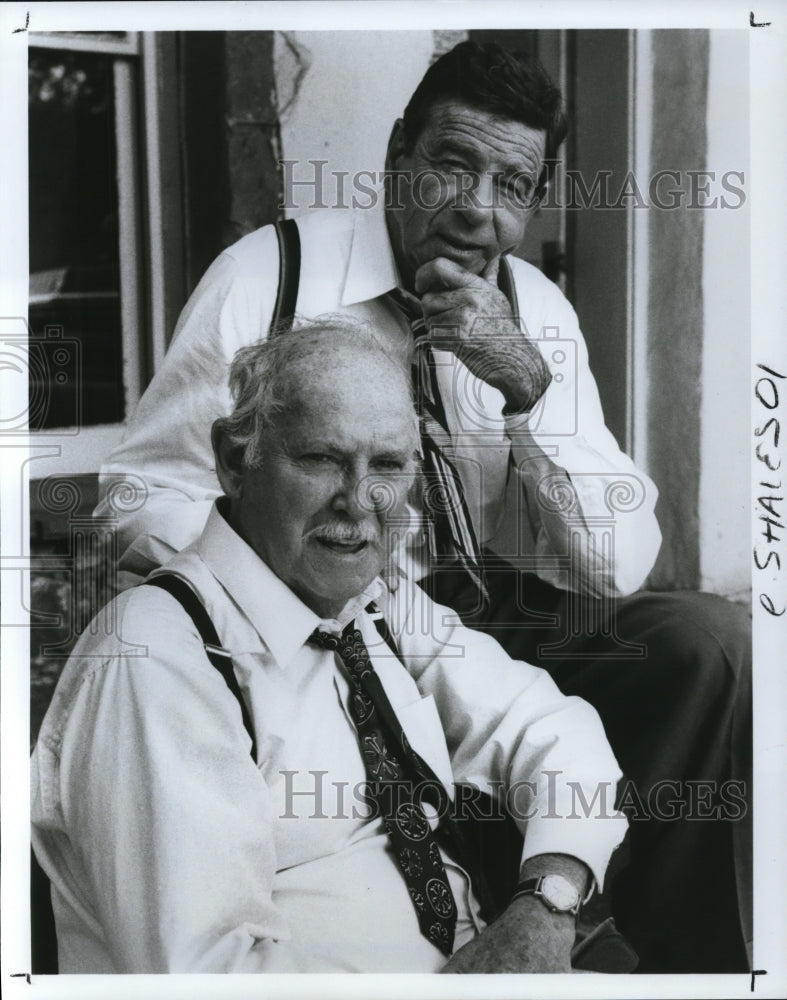 1990, Walter Matthau &amp; Barnard Hughes in The Incident - cvp41093 - Historic Images