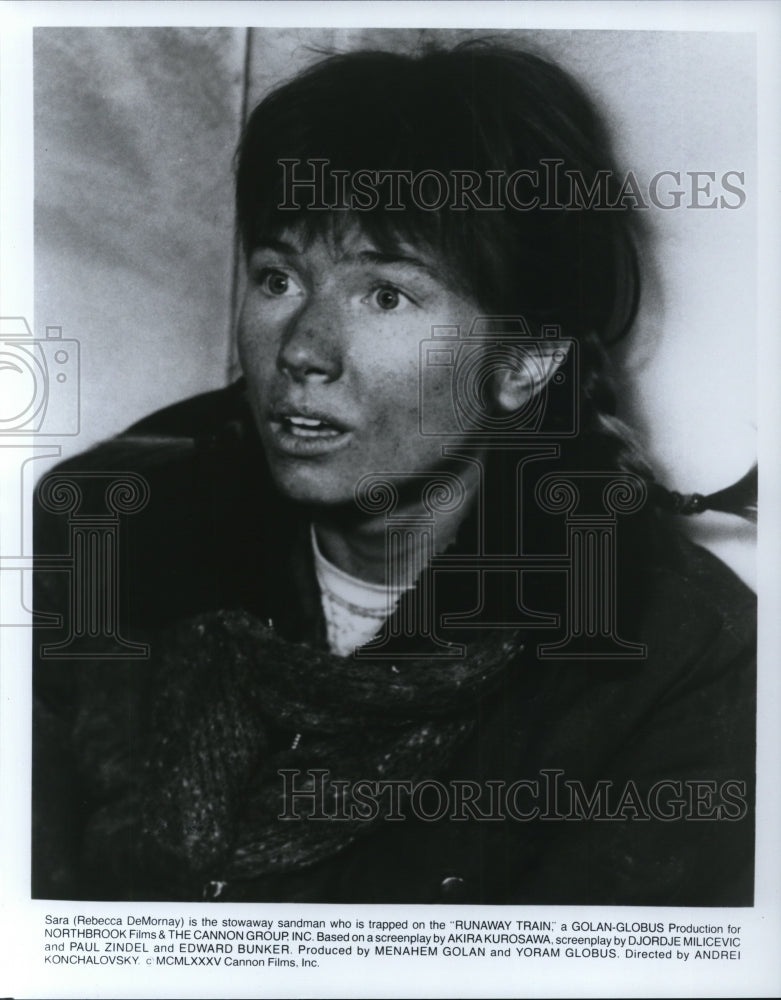 1986 Press Photo Rebecca DeMornay stars as Sara in Runaway Train - Historic Images