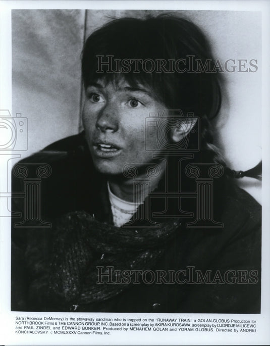 1986 Press Photo Rebecca DeMornay stars as Sara in Runaway Train - Historic Images