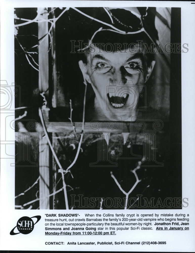 1993 Press Photo Jonathon Frid stars in Dark Shadows TV show - cvp41160 - Historic Images