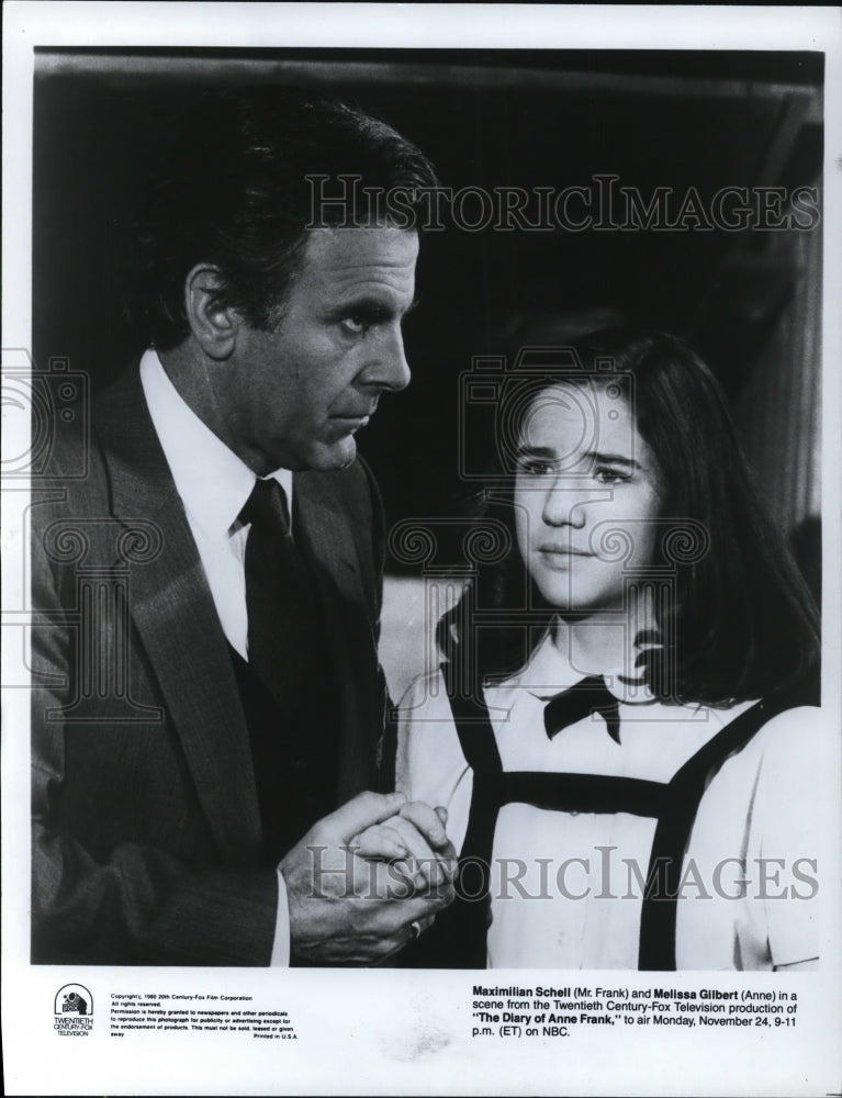 1980 Maximillan Schell & Melissa Gilbert in The Diary of Anne Frank - Historic Images