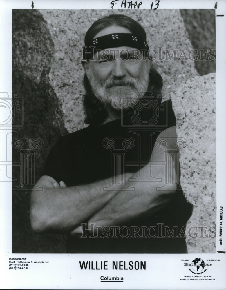 1991 Press Photo Willie Nelson - cvp41244 - Historic Images