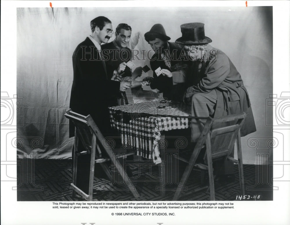 1999 Press Photo Groucho Chico Zeppo and Harpo Marx Brothers - Historic Images