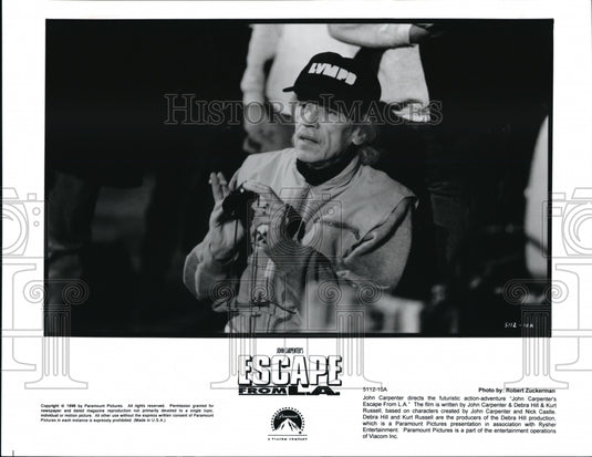 1996, John Carpenter director of Escape from L.A. on set - cvp41906 - Historic Images