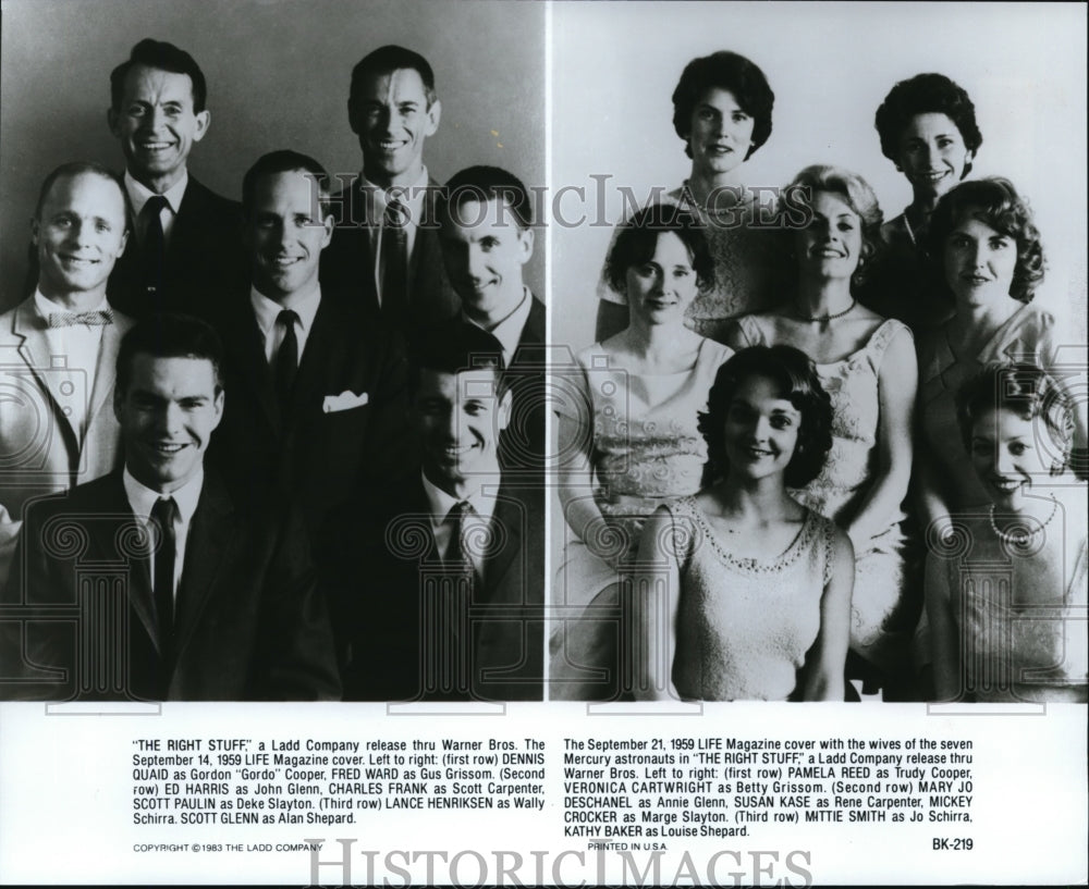 1983 Dennis Quaid Fred Ward Ed Harris Charles Frank Scott Paulin - Historic Images