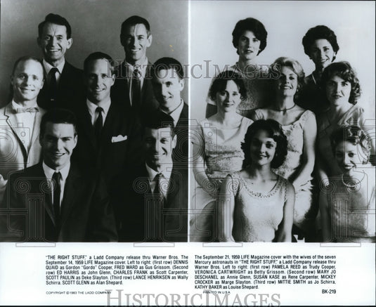 1983 Dennis Quaid Fred Ward Ed Harris Charles Frank Scott Paulin - Historic Images