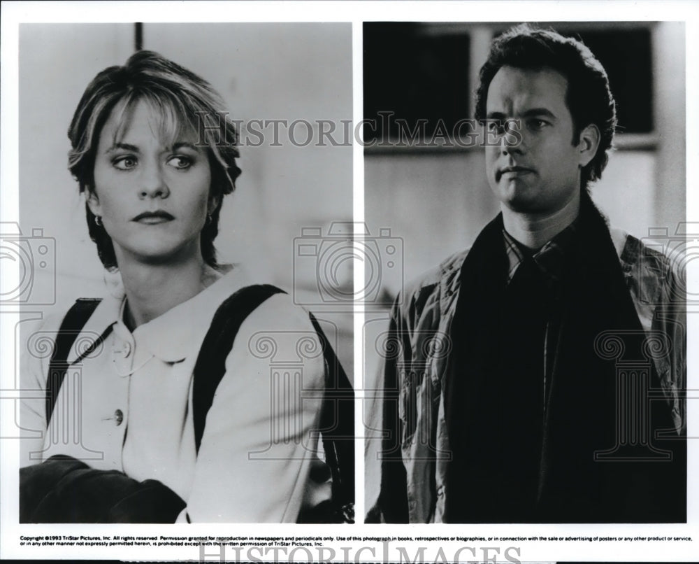 1996, Meg Ryan and Tom Hanks star in Sleepless in Seattle - cvp41960 - Historic Images