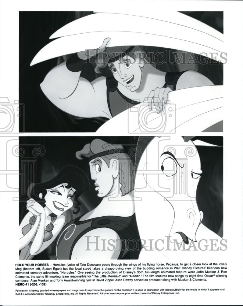 Undated Press Photo Scenes from animated cartoon movie film Hercules - cvp42081 - Historic Images